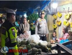 Polres Labusel Patroli di Dua Titik Pasar Tradisional Kota Pinang dan Torgamba.