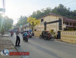 Laksanakan Himbauan Tertib Lalu Lintas Dijalan Raya, Polisi NYINYII Satuan Lalu Lintas Polres Sibolga