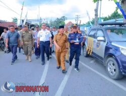 Wali kota Tanjung Balai, H. Waris Tholib meng hadiri peresmian pengoperasian pos jaga Dan palang pintu perlintasan kereta api.