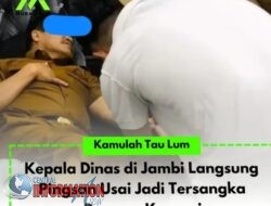 KEPALA DINAS DI JAMBI LANSUNG PINGSAN USAI JADI TERSANGKA DUGAAN KORUPSI