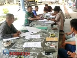 Ciptakan kedekatan warga binaan,Babinsa Koramil 04/Pinangsori laksanakan Komsos