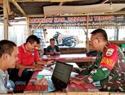 Babinsa 01/Barus Melaksanakan Komsos Bersama Guru SMP N 1 Sirandorung