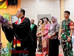 Babinsa Hadiri Perayaan Natal Oikumene  Di Gereja HKI