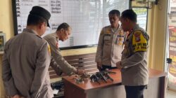 Upaya Pengawasan dan Kesiapan Operasional,Polres Siak Lakukan Pengecekan Senpi Dinas