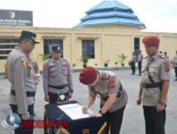 Kapolres Labusel Lantik Endang Roganti Ginting Sebagai Kasat Reskrim.