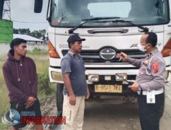 SatLantas Polres Pematang Siantar Tertibkan 12 (Dua Belas) Truk  Yang Masih Beroperasi