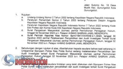 Surat terbuka BUAT BAPAK KAPOLRICQ.Kepada yth Bapak Ka.Divisi Propam Polri.di Jakarta.