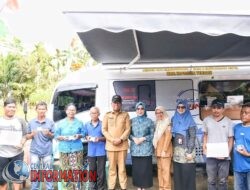 Pj. Bupati Tapteng Launching Mobil Pelayanan Keliling, Dinas Kependudukan  Dan Catatan Sipil Tapteng