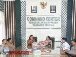 Sekdakab Tapteng Sambut Kunjungan Kerja Kapolres Tapteng Yang Baru