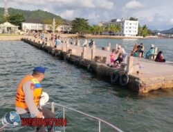 Satpolairud Polres Sibolga Himbau Pengunjung Objek Wisata Pelabuhan Lama Waspada Cuaca Extrem