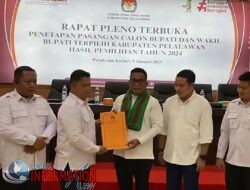 Plh. Sekda Hadiri Rapat Pleno Penetapan Paslon Bupati – Wakil Bupati Kabupaten Pelalawan Terpilih Hasil Pilkada Serentak 2024