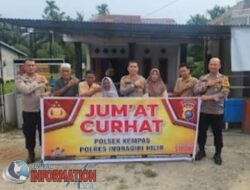 Kapolsek Kempas Gelar Jumat Curhat Bersama Lansia, Awal Tahun 2025, Wujudkan Kamtibmas Kondusif.