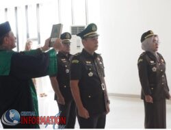 Kajari Muba Pimpin Sertijab Dua Kasi, Ini Pesan Kajari Muba