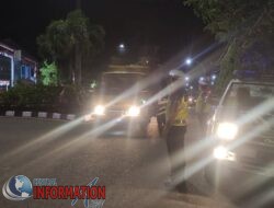 Cegah Kejahatan Jalanan, Personil Satuan Lalu Lintas Polres Sibolga, Laksanakan Patroli Blue Light