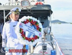 Lanal Sibolga Pimpin Upacara Tabur Bunga Dalam Rangka Hari Dharma Samudera