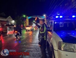 Satuan Lalu Lintas Polres Sibolga, Laksanakan Patroli Blue Light, Cegah Kejahatan Jalanan