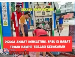 Kebakaran nyaris terjadi pada Stasiun Pengisian  Bahan Bakar Umum (SPBU) Pertamina yang terletak di Kelurahan Babat Toman Kecamatan Babat Toman