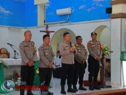 Laksanakan Minggu Kasih, Polres Sibolga Sambangi Gereja Katholik Katedral Sibolga
