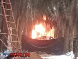 Diduga APH Inisial RB Pemilik Sumur Minyak Ilegal Terbakar di Lahan Hindoli keluang