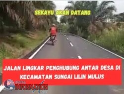 Secara bertahap tahun 2024 kemarin pemerintah membangun jalan penghubung antar desa diwilayah Sungai Lilin