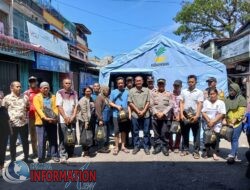 Polres Sibolga Berikan Bansos Kepada Korban Kebakaran Pasar Sibolga Nauli