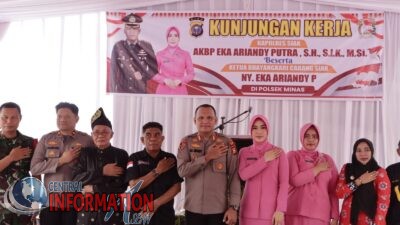 Kapolres Siak Kunjungi Polsek Minas, Tekankan Peningkatan Pelayanan dan Ketahanan Pangan