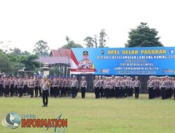 Polda Riau mengadakan apel gelar pasukan operasi keselamatan lancang kuning 2025