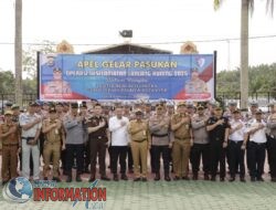 Polres Siak Mengadakan Apel Gelar Pasukan Operasi Keselamatan Lancang Kuning 2025 di Mapolres Siak