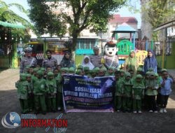 Polres Sibolga Kenalkan Rambu Lalu Lintas Kepada Anak Sekolah TK