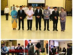 Kakanwil Kemenkum Riau Saksikan Pelantikan Dua Kalapas di Lingkungan Kanwil Ditjenpas Riau.
