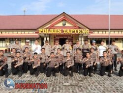 Polres Tapteng Sambut Bintara Remaja, Bekali Semangat Pengabdian