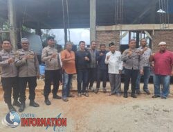Polres Tapteng Berikan Bantuan Pembangunan Masjid Al Muslimin Sitahuis