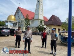 Polres Tapanuli Tengah Pastikan Keamanan Ibadah Minggu di Gereja