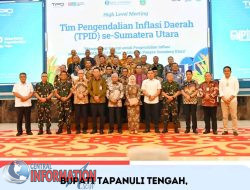 Bupati Tapteng Hadiri High Level Meeting TPID Se-Sumatera Utara