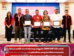 Bupati Tapteng Hadiri Pelantikan Pengurus  GMNI USU Periode 2025/2026