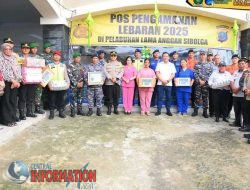 Wakil Wali Kota dan Forkopimda Sibolga Tinjau Kesiapan Pos Pengamanan dan Pelayanan Operasi Ketupat Toba 2025