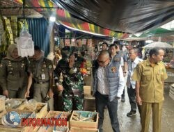 Tim Satgas Pangan Muba Monitoring Ketersediaan Pangan di Pasar Randik Sekayu