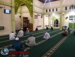 Personil Polsek Polsek Tualang Laksanakan Safari Subuh di Masjid Raudhatul Jannah.