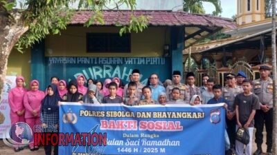 Kapolres Sibolga Dan Ketua Bhayangkari Cab. Sibolga, Laksanakan Bakti Sosial Di Panti Asuhan