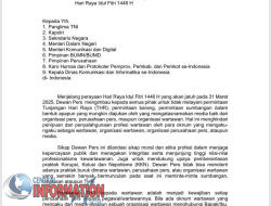 Dewan Pers: Tolak Permintaan THR Mengatasnamakan Wartawan.