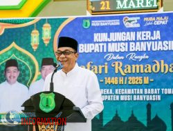 Bupati Muba Meriahkan Safari Ramadhan di Desa Sereka