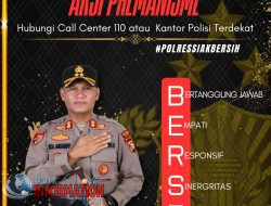 Kapolres Siak Sosialisasikan Call Center 110 untuk Laporan Aksi Premanisme