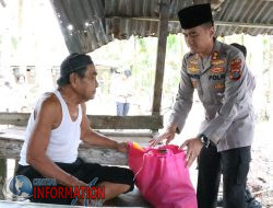Kapolres Tapteng Kunjungi Warga Kurang Mampu, Salurkan Bantuan Sosial