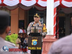 Kapolres Siak Pimpin Apel Gelar Pasukan Operasi “Ketupat 2025” Pengamanan Idul Fitri di Polres Siak