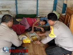 Polsek Tualang Berikan Bantuan Sembako Dalam Giat Jumat Berbagi Ramadhan. Sekaligus Pemeriksaan Kesehatan Gratis.