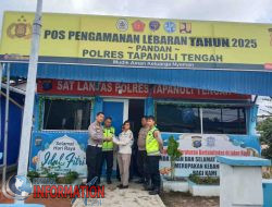 Dokkes Polres Tapteng Berikan Layanan Medis Kepada Petugas Pos Pengamanan
