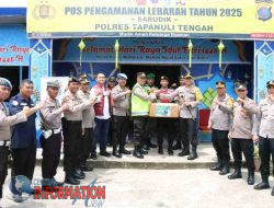 Kapolres Tapanuli Tengah Tinjau Pos Pengamanan Lebaran Idul Fitri 2025