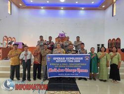 Kapolres Sibolga Laksanakan Minggu Kasih Di Gereja GBKP Sibolga