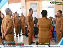 Hari Pertama Kerja, Wali Kota dan Wakil Wali Kota Sibolga Sidak Sejumlah Kantor