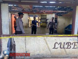 Polsek Sorkam Lakukan Olah TKP, Kebakaran Rumah Makan Bukit Kayangan di Sorkam